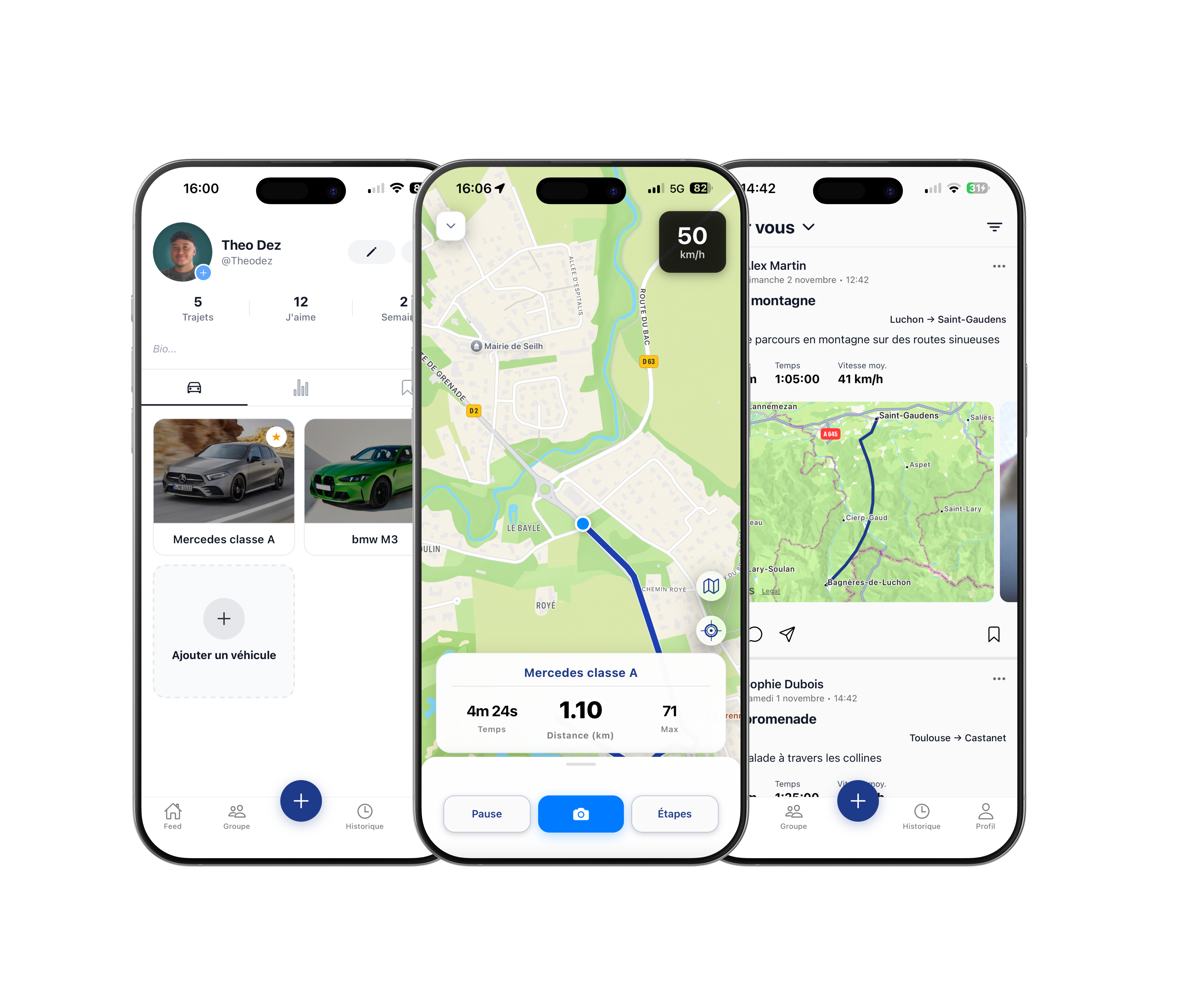 Mockup Revly - Interface de l'application